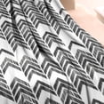 thumbnail image 3 of Black and White Chevron Pattern Blanket,Comfortable Soft Flannel Throw Blanket,All Season,Warm Lightweight Blankets for Sofa Bed Couch Living Room Chair,30"x40", 3 of 4