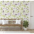 thumbnail image 5 of S4Sassy Peel And Stick Wall Covering, Botanical Floral Print Removable Wallwrap- White Instant Wall Makeover Mural For Bathroom, Laundry Room, Closet Interior- Self-Adhesive Wallpaper Vinyl -25"X360", 5 of 9