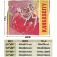 thumbnail image 3 of Kansas City Flannel Throw Blanket ，Football Style Pride Paint Travel Blanket Gifts for Men Women Boy Decor Sofa Bed 50"x40", 3 of 6