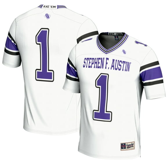 Youth GameDay Greats #1 White Stephen F Austin Lumberjacks Endzone Football Jersey