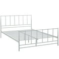 thumbnail image 2 of Modway Estate Modern Sturdy Powder Coated Steel King Bed in White, 2 of 5