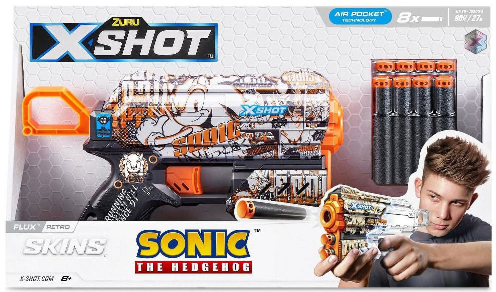 ZURU Sonic The Hedgehog Flux Hyper Spike Blaster, Single Dart Toy