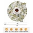 thumbnail image 6 of 15 Inch Round Placemats Set of 6, Tropical Leaf Non Slip Heat Insulation PP Table Mats, Palm Leaves Plants Vintage Spring Green Washable Place Mats for Kitchen Dining Party Table Decor, 6 of 7