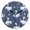 Black, variant on Goose Star Pattern Wall Clock 10in Round Artistic Oil Painting Home Decor Desk Table Clock