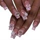 thumbnail image 1 of French Tip False Nails Press On Nails with Pearls Coffin Artificial Nails Full Cover Stick on Nails Manicures Supplyies, 1 of 4