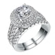 thumbnail image 1 of Fiudx Anillos En Diamantes Dorados, Corte Princesa En Diamantes En Circonitas, Anillos En Compromiso para Bodas, Aniversarios y Promesas., 1 of 1