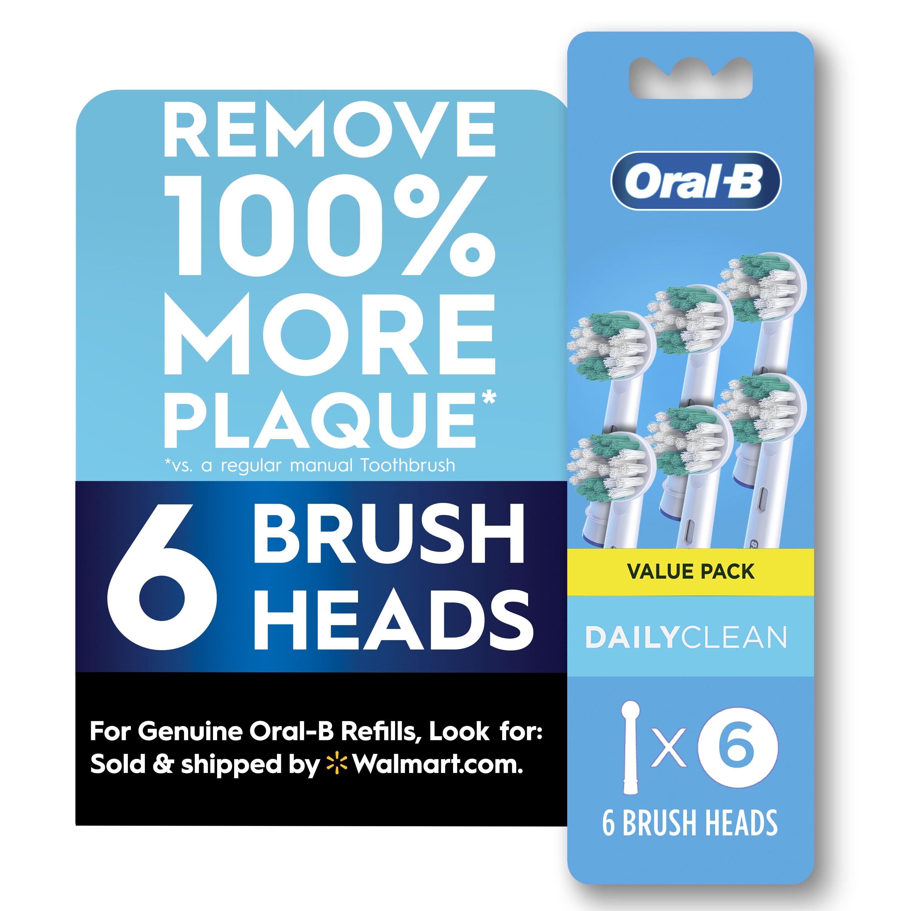 Lot De 2 Têtes De Rechange Oral-B Cross Action Power Soft - Poils Souples Pour Brosses à Dents électriques