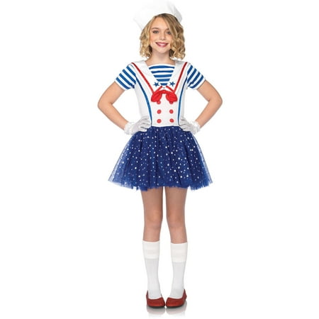 Leg Avenue Sailor Sweetie Child Halloween Costume, Size M