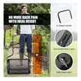 thumbnail image 6 of 24-Inch Compost Spreader Metal Mesh Lawn Spreader, 2.7 Cu.ft Capacity Heavy-Duty Spreader for Peat Moss Topsoil Sand Fertilizer, 6 of 9