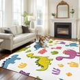 thumbnail image 2 of 8x10 Area Rugs for Living Room, Colorful Dinosaur Non Slip Area Rugs for Kitchen Bedroom Entryway, Cute Cartoon Animals Washable Carpet Runner Rug Floor Mats for Bedroom Home Decor, 2 of 9