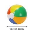 thumbnail image 3 of RuWeoMaa 8 Pack Beach Balls, 18.5 Inch Beach Balls for Kids, Rainbow Color Pool Toys Pool Balls for Swimming Pool, Beach Toys Inflatable Ball for Summer Parties and Water Games, 3 of 7