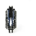 thumbnail image 4 of Medline Hybrid Wheelchair + Transport Chair, Swing Away Footrests & Removable Desk-Length Arms, 300 lb. Weight Capacity, Blue Frame, 4 of 8