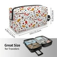 thumbnail image 4 of Goofa Canada Day Printed Toiletry Bag with Handle,Large Capacity Travel Makeup Cosmetic Bag for Women, Carry on Airport Airline Compliant Bag, 4 of 9