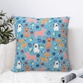 thumbnail image 4 of Pofeuu Cute Dog Print Double-sided plush pillowcase Square Throw Pillow Covers Pillows Cover for Living Room Bedroom Sofa Couch Cushion Cover（No pillow core）-16"x16", 4 of 7
