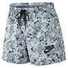 Nike Womens Floral Athletic Shorts Black/White