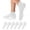 6 Pair With Grips (6 White)-heeltab, variant on Pilates Socks with Grips for Women Yoga Socks Non Slip Barre Hospital Socks 6-Pairs Grippy Ankle Socks