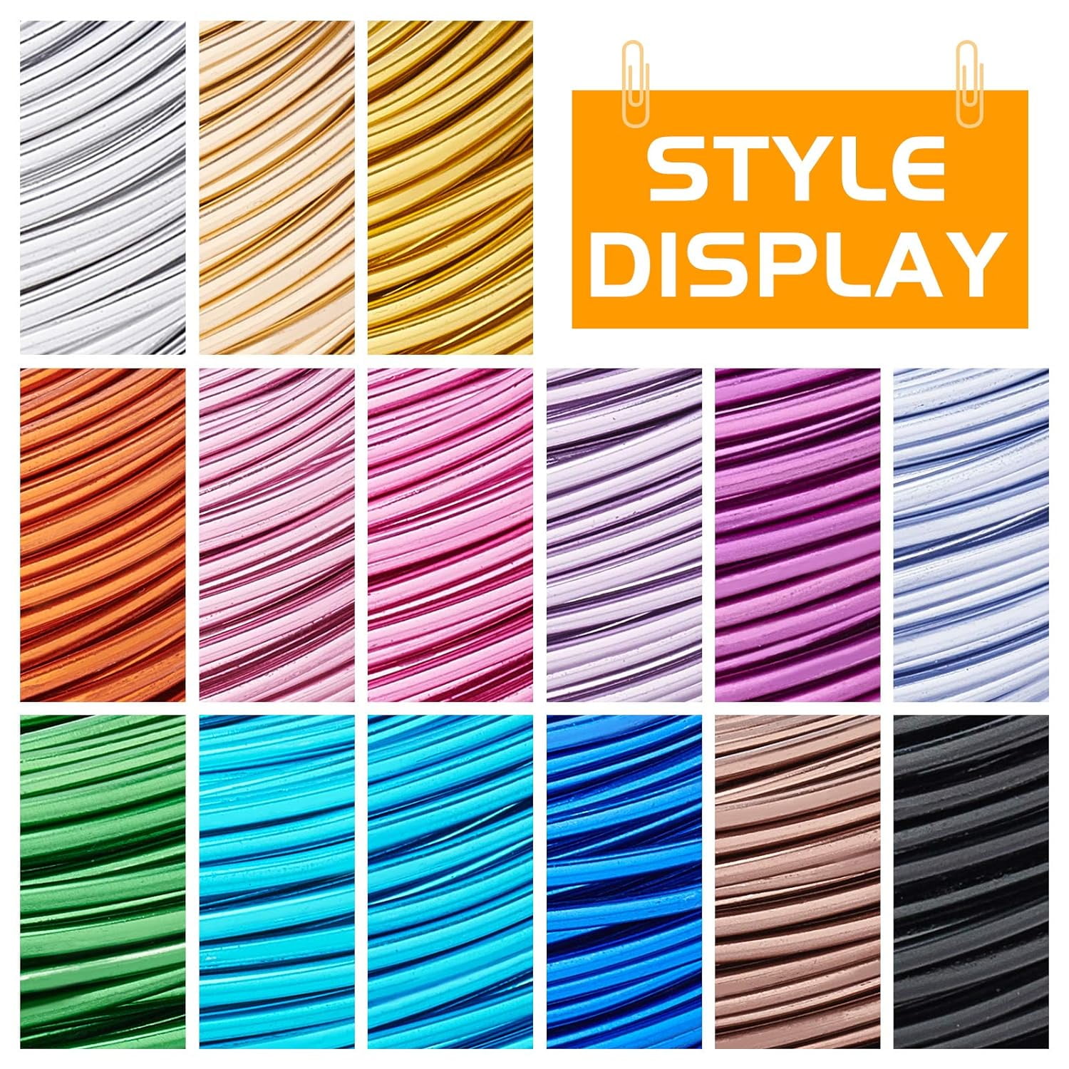 180Feet 12Gauge Jewelry Craft Wire Bendable Metal Sculpting Aluminum Wire for Bonsai Arts Crafts Making Black