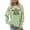 Light Green, variant on Not Friendly Do Not Touch Sweatshirt for Women Funny Graphic Crewneck Sweatshirts Womens Pullover Top