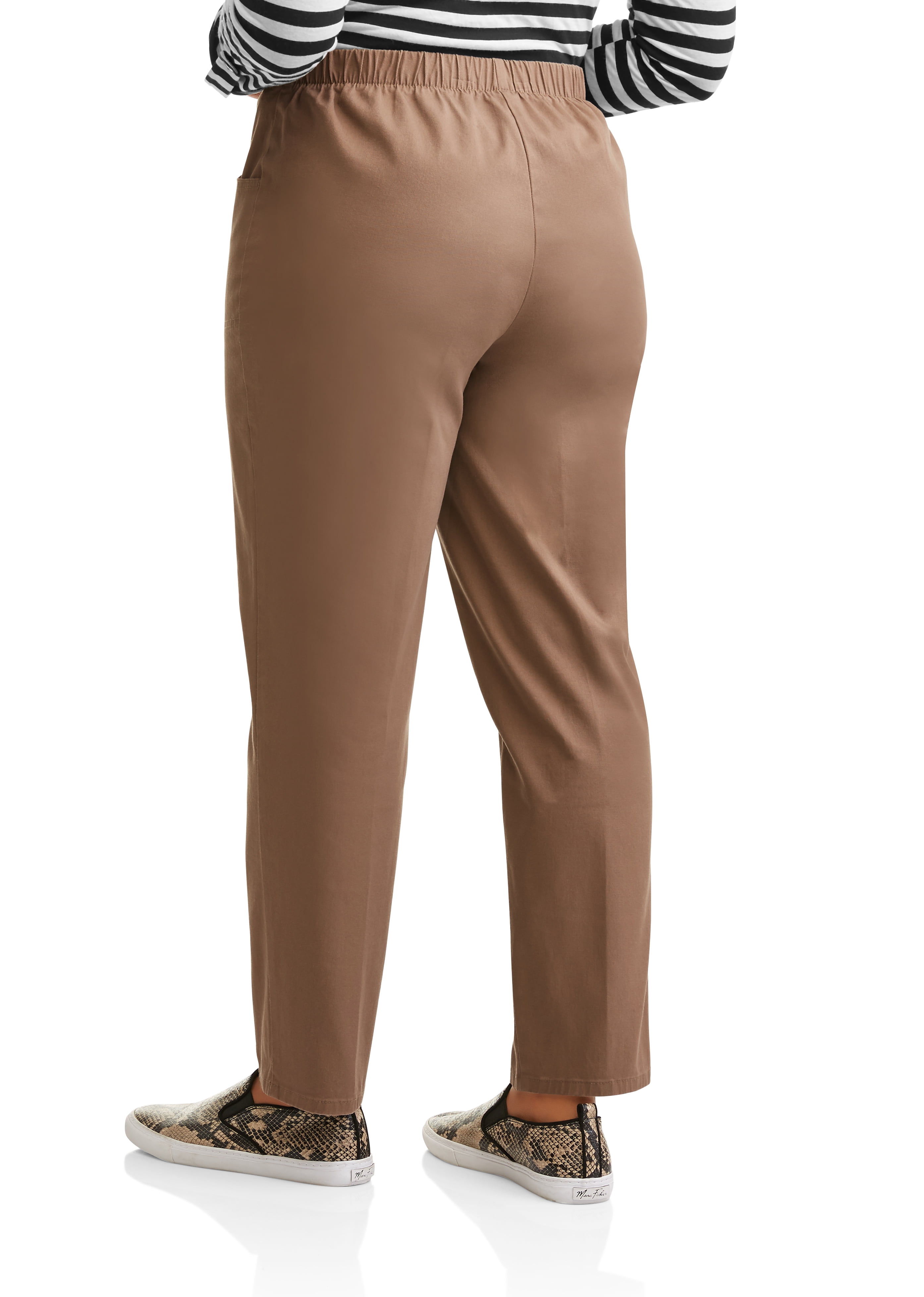 JMS Just My Size by Hanes Women's Plus Size 2 Pocket Pull On Pants, Single and 2 Pack