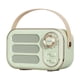 thumbnail image 1 of Altavoz inalámbrico portátil de estilo vintage con sonido estéreo potente para el hogar. Verde, 1 of 5