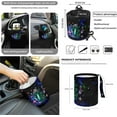 thumbnail image 4 of Jeiento Galaxy Mushroom 12 PCS Car Seat Covers for Front Seats with Steering Wheel Cover Seat Belt Covers Armrest Pad Trash Bin Sunglass Pocket Rear View Mirror Cover Coasters Keychain, 4 of 7