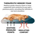 thumbnail image 6 of FurHaven Pet Dog Bed | Memory Foam Minky Plush & Velvet Luxe Lounger Pet Bed for Dogs & Cats, Spruce Blue, Jumbo Plus, 6 of 10