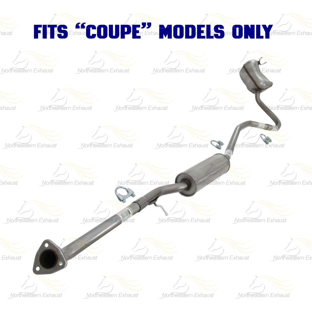 Northeastern Exhaust Catalytic and Front Pipe with Muffler Assembly Kit Fits 2016-2017 & 2020 Honda Civic 2.0L - Direct Fit EPA-Approved | Stainless Steel | Includes Gaskets, Bolt Kit, and Clamp