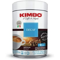 Kimbo Espresso Decanffeinato Ground Coffee - Blended And Roasted In Italy - Medium Roast With A Full-Body Rich And Smooth Flavor - 8.8 Oz Can