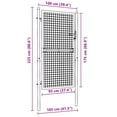 thumbnail image 2 of vidaXL Wire Mesh Fence Gate, Steel, Easy In-Ground Installation, Lockable, 3.28ft W x 7.38ft H Gray, 2 of 5