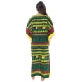 thumbnail image 3 of 21754-ORG-S-M Riviera Sun Long Dashiki Caftan / Caftans for Women (Rasta Print 2, Small-Medium), 3 of 3