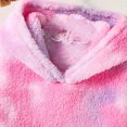 thumbnail image 5 of Odeerbi 8-12Y Kids Girls Tie-dye Fleece Hoodies Winter New Plus Velvet Sweatshirt Fashion Loose Hooded Coat Baby Clothes Multicolor, 5 of 7