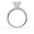 thumbnail image 4 of Unique Moments 3 Ct Diamond Solitaire With Accents Princess Engagement Ring 14K White Gold, 4 of 6