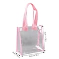 thumbnail image 2 of MDUKONU Clear Tote Bags, Shoulder Handbag, Security Approved See Through Bag for Work Pink, 2 of 3