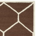 thumbnail image 4 of SAFAVIEH Cambridge Juan Geometric Wool Area Rug, Dark Brown/Ivory, 6' x 9', 4 of 5