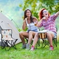thumbnail image 6 of 600D Oxford Camping Chair Portable Foldable Chair Supports 220 lbs for Picnic, Fishing, Backpacking Small Watercolor Splashes and Dots, 6 of 8