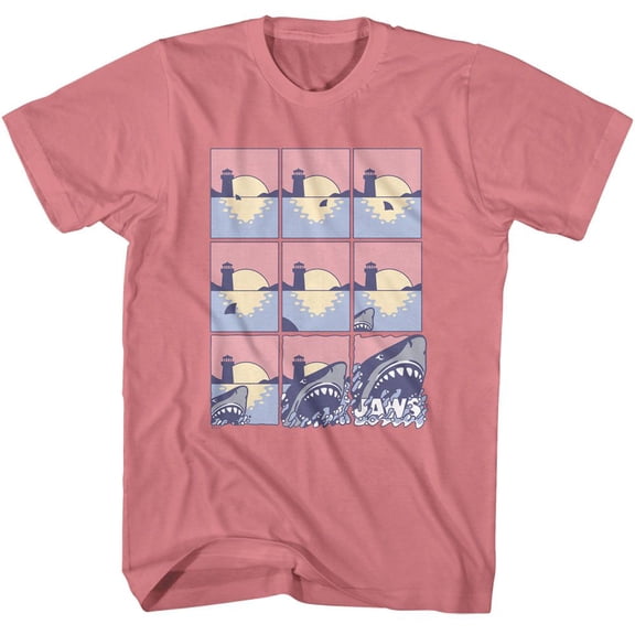 Jaws Pastel Comic Strip Mauvelous Adult T-Shirt Xl