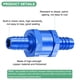 thumbnail image 2 of Uxcell 1 Paquete Válvula de Retención de Combustible de 3/8" 10mm para Petróleo Diésel Válvulas de Un Solo Sentido Azul, 2 of 6