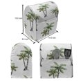 thumbnail image 5 of Palm Tree Lounger Chair Bag, Botanical Watercolor Art of Hawaiian Aloha Forest Palm Trees in Pairs, High Capacity Storage with Handle Container, Lounger Size, Grey Green White, by Ambesonne, 5 of 5