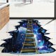 thumbnail image 5 of Toystoory Pegatina de pared de espacio cósmico 3D autoadhesiva Star Bridge decoración del hogar para habitación de niños calcomanías de pared Iluminación navideña Toystoory HA016898-00, 5 of 6