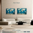 thumbnail image 4 of Elephant Stock Ocean Blue World Map Wall Art - Horizontal Canvas Wall Art - Living Room Wall Decor - Map Canvas - Blue And Yellow Decor - 48" x 32", 4 of 8