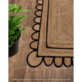 thumbnail image 5 of Jute Scalloped Rug, Bohemian Rug, Natural Jute Rug, Boho Decor Rug, Area Rug, Handwoven Jute Rug, Custom Rug, Decorative Rug, 5 of 5