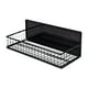 thumbnail image 2 of Organizador de cesta magnética para frigorífico – Estantería de almacenamiento de acero negra, fuerte adhesión, barandillas elevadas, ahorro de espacio para la colada, cocina, oficina, armario, 2 of 6