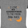 thumbnail image 3 of Inktastic I Love My Godmother to the Moon and Back Boys or Girls Baby Bodysuit, 3 of 4