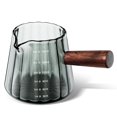 thumbnail image 1 of Vasos medidores de vidrio Joeyan Grey de 180 ml con boquilla de borosilicato, 1 of 6