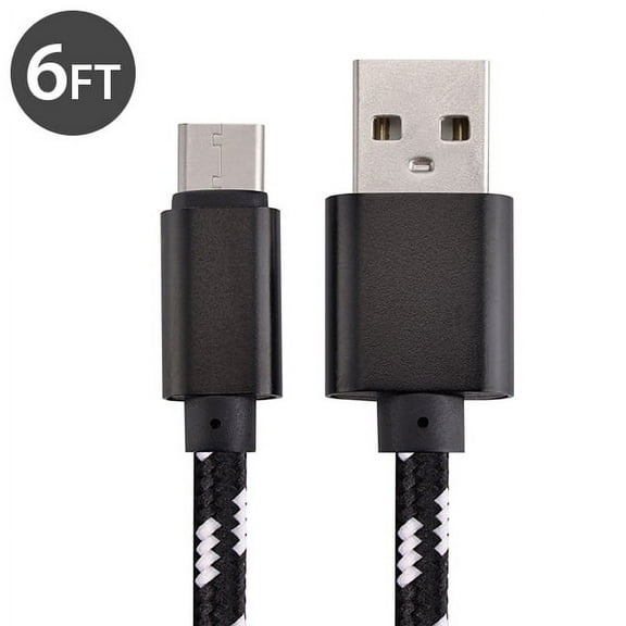 USB Type C Cable Charger, FREEDOMTECH 6ft USB C to USB A Charger Nylon Braided Cable Fast Charger Cord For Samsung Galaxy Note 8, Galaxy S8/S8 , Apple New Macbook, Nexus 6P 5X, Google Pixel, LG G5 G6