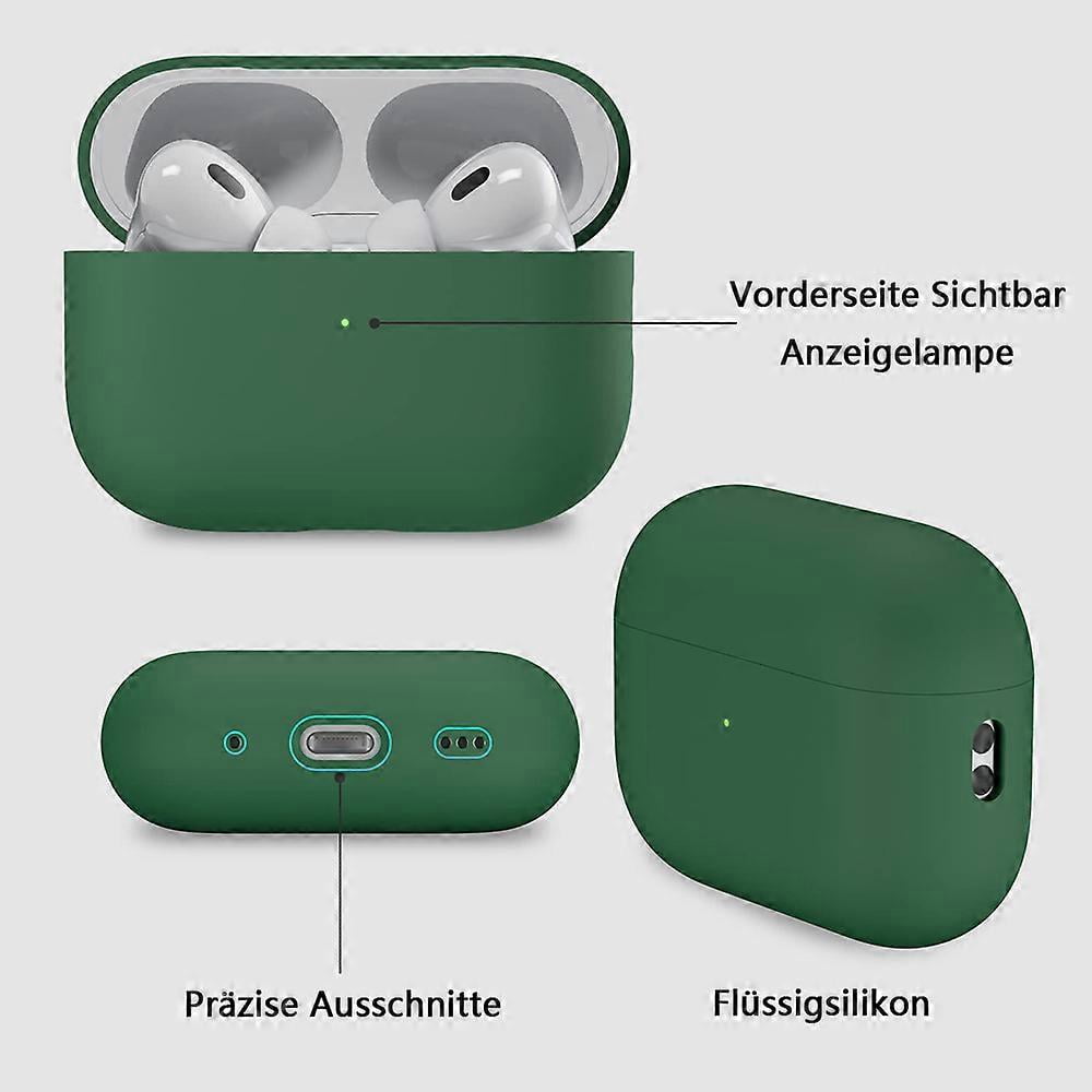 applicable to airpods pro2 protective case-pine needle green