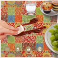 thumbnail image 6 of Pioneer Flower Floral Print Pattern Round Tablecloth 60 X 60 Inch, Wrinkle Resistant Wipeable Table Cloth for Kitchen Dining Picnic Patio Party, 6 of 6