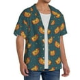 thumbnail image 2 of Kdxio Men's Hawaiian Shirt for Men Short Sleeve Shirt Hot Dog 6 Summer Casual Holiday Beach Button Down T-Shirts, 2 of 5