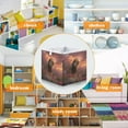 thumbnail image 5 of Foldable Fabric Storage Bin Home Cubes Clothing Organizer Bins Large Collapsible Box Basket for Home Organizer Majestic Powerful Lion, 5 of 7