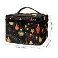 thumbnail image 6 of CHAQLIN Colorful Maple Leaves Portable Toiletry Bag, Polyester Cosmetic Bag Wide-open Makeup Organizer for Traveling Home, 6 of 6